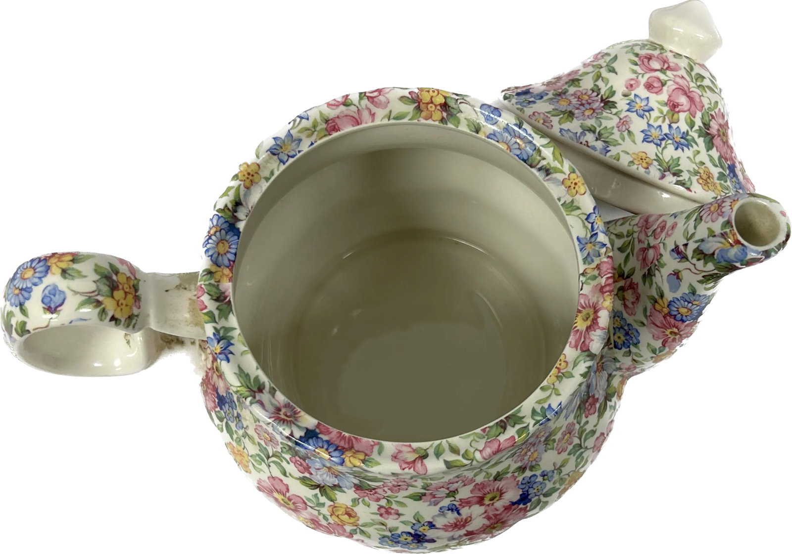 Vintage English Staffordshire Laura Chintz Teapot - 5