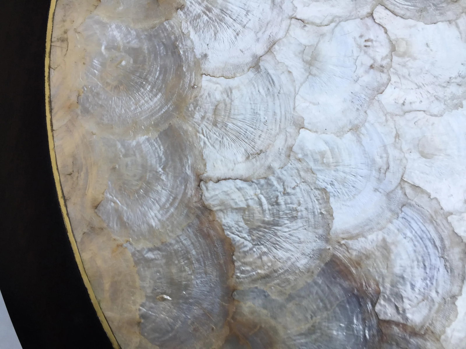 Mid Century Capiz Shell Top Round Table - 6