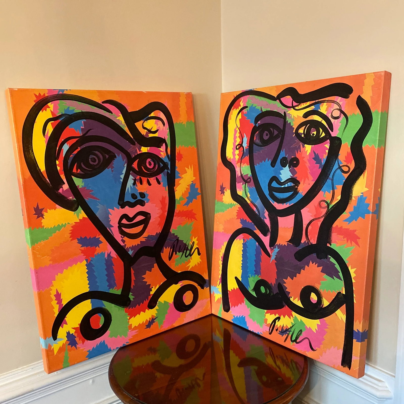 Berlin Days Original Artwork by Peter Robert Keil Abstract Portraiture - 2