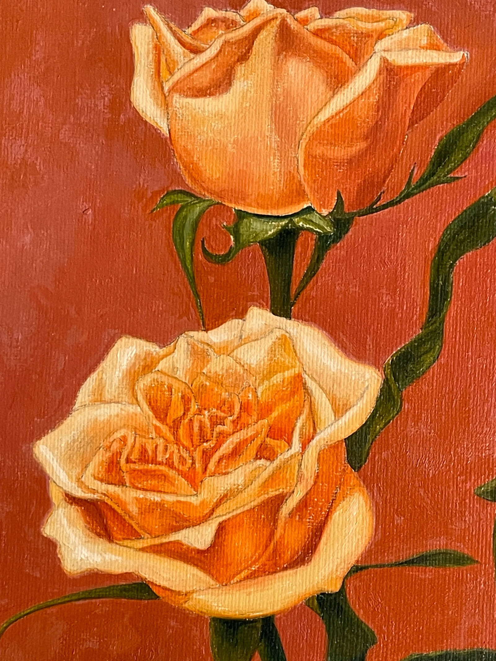 Roses in Cobalt Vase by Bernique Longley - 7