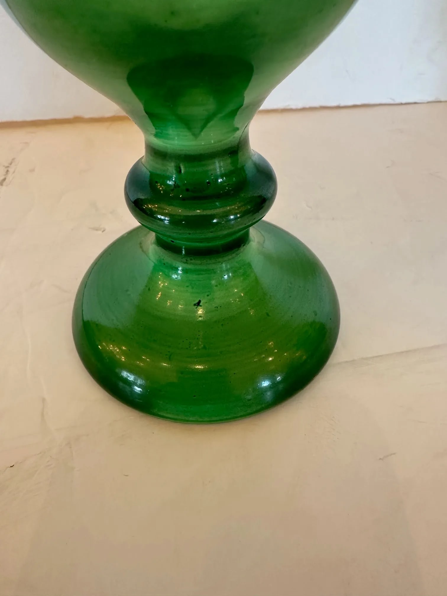 Antique Czech Bohemain Overlay Glass Goblets -A Pair - 8