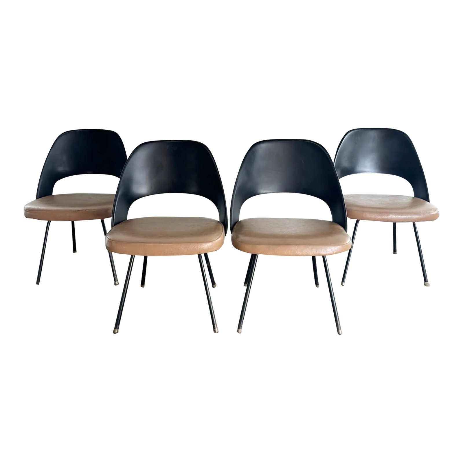 Mid Century Modern Eero Saarinen Model 42 Style Dining Chairs - Set of 4 (1 of 10)