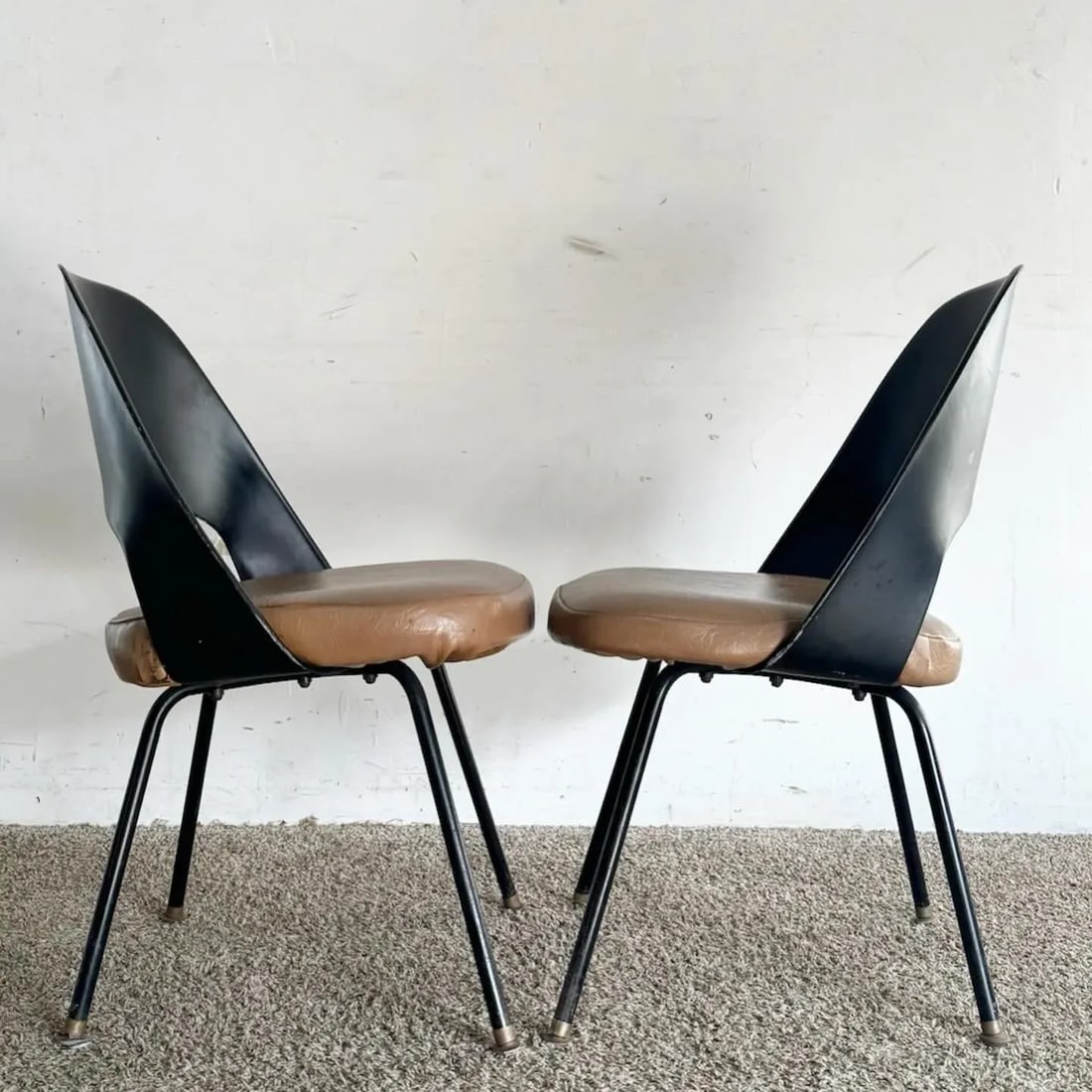 Mid Century Modern Eero Saarinen Model 42 Style Dining Chairs - Set of 4 - 3