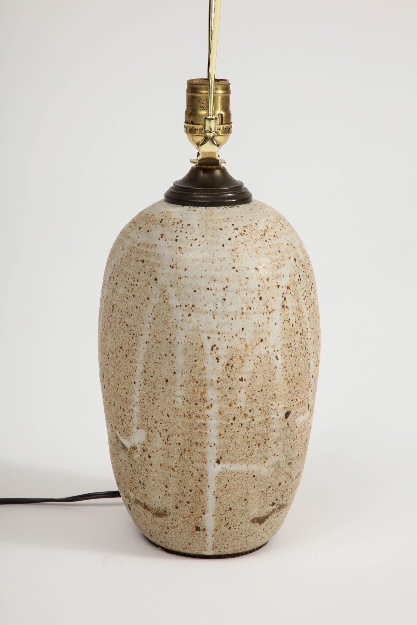 Midcentury American Glazed Pottery Table Lamp, Circa 1960 - 4