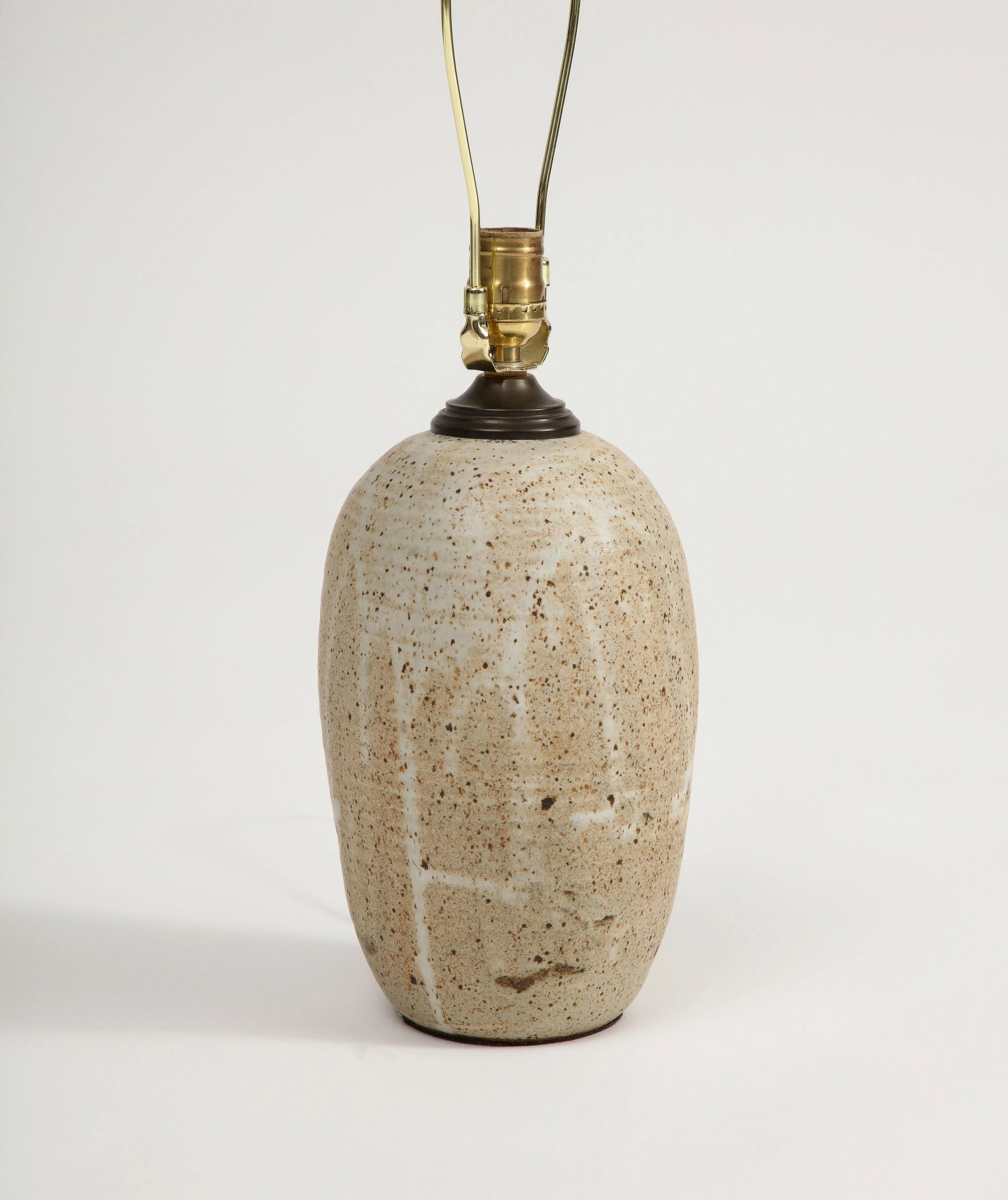 Midcentury American Glazed Pottery Table Lamp, Circa 1960 - 5