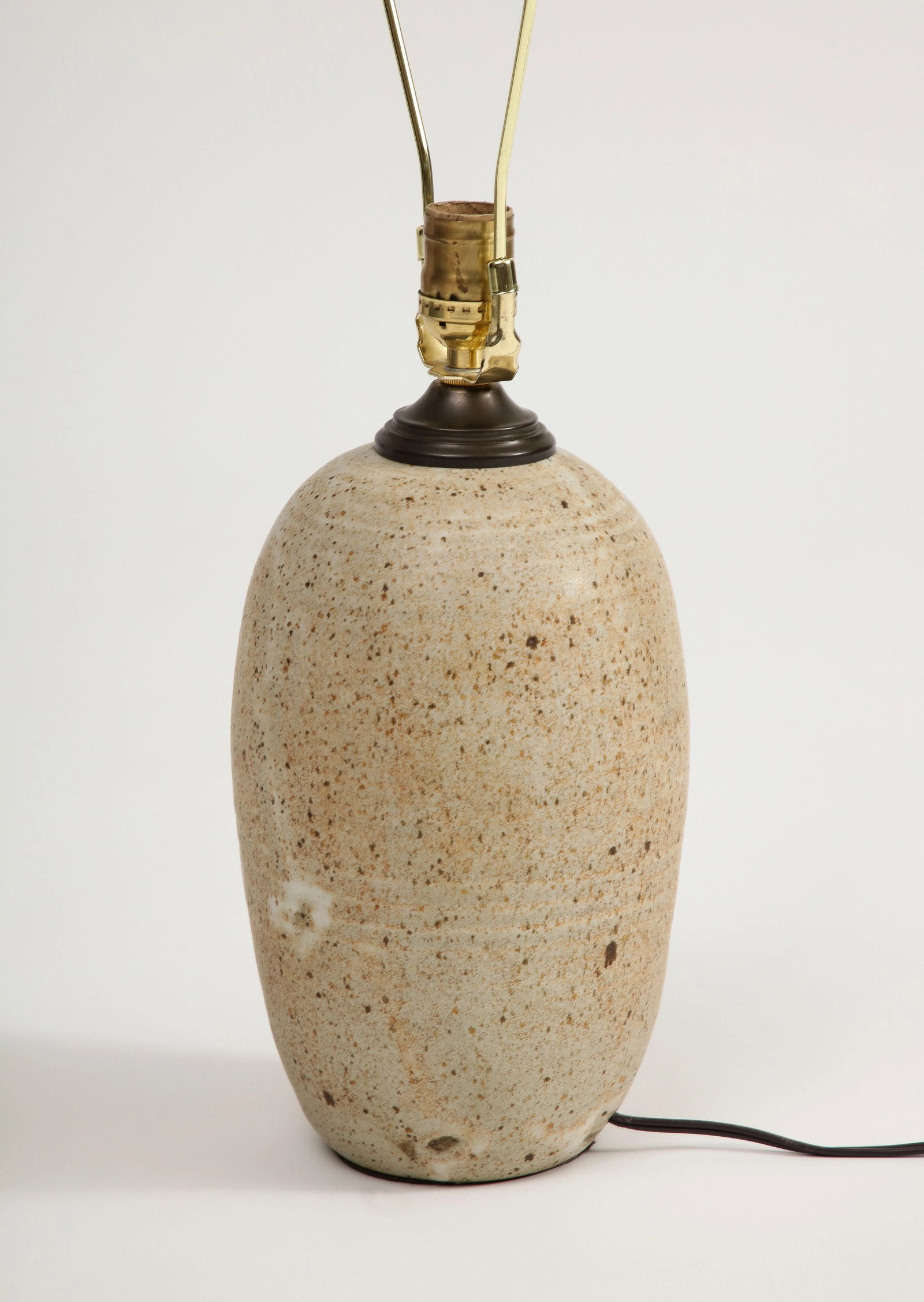 Midcentury American Glazed Pottery Table Lamp, Circa 1960 - 7