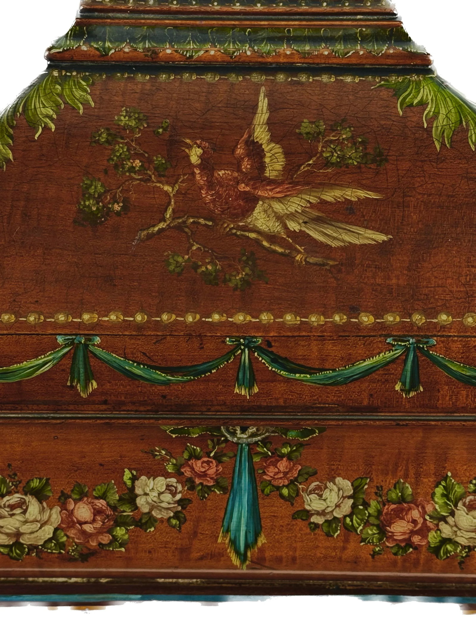 19th Century Painted Satinwood Dresser Box - 10