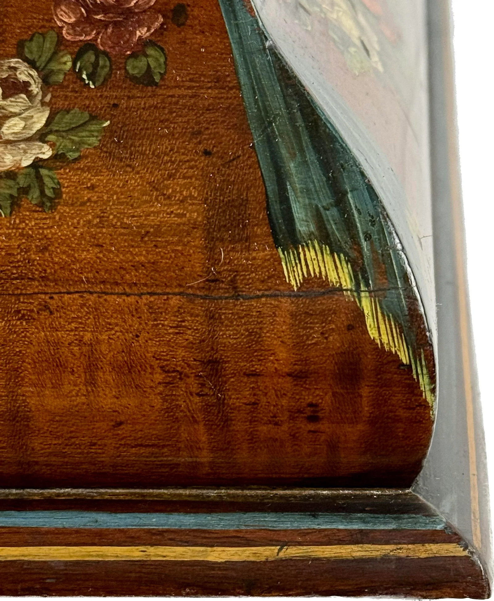 19th Century Painted Satinwood Dresser Box - 6