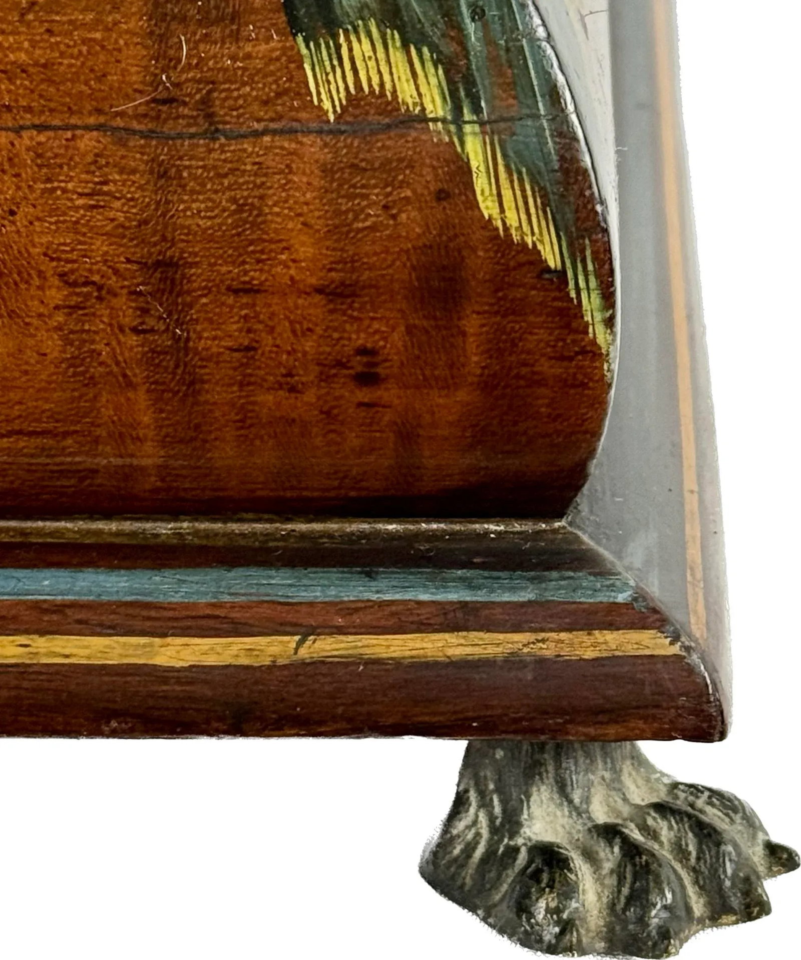 19th Century Painted Satinwood Dresser Box - 8