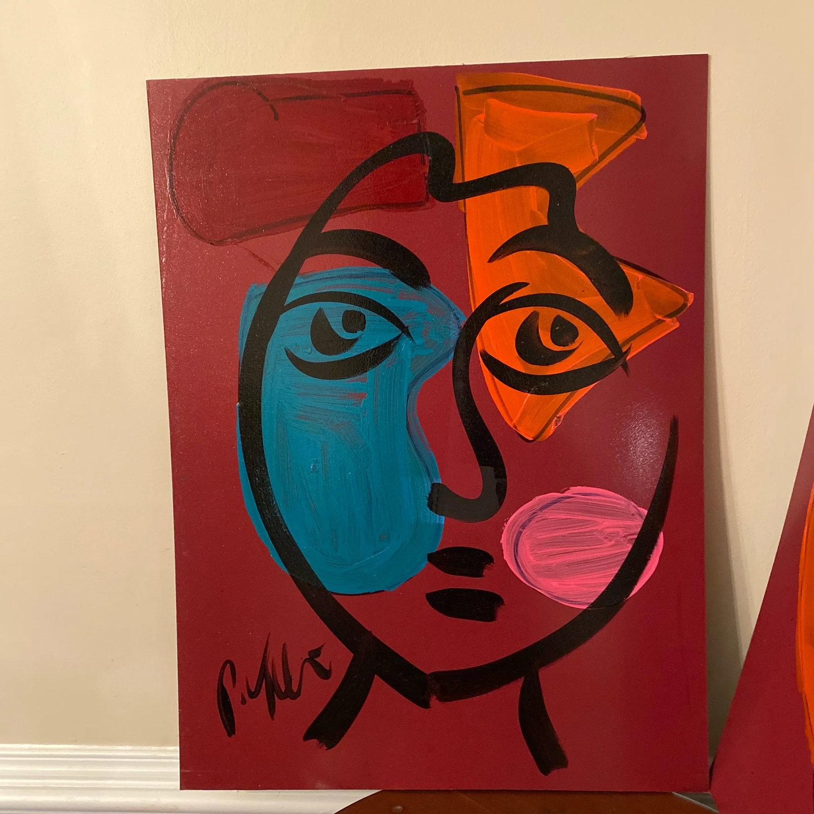 Abstract Peter Keil Original Acrylic on Board Painting ~ a Pair - 2