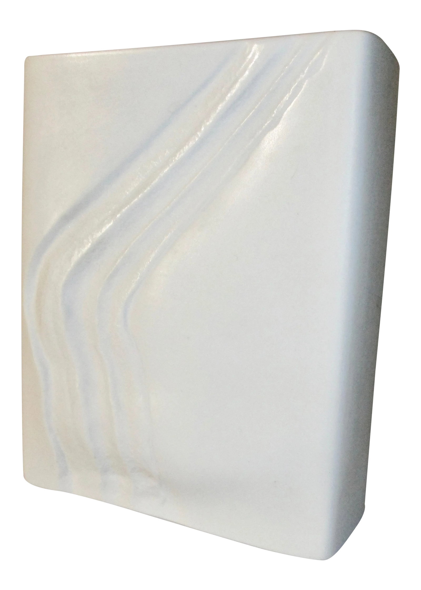 Rosenthal Mid Century Modern White Matte Studio Line Vase: Matte white glaze in perfect shape . Mid century modern in rectangle shape with slight swell to long sides. Asymmetrical opening to top . Signed on base Rosenthal studio line Germany. INV 18RM # 98