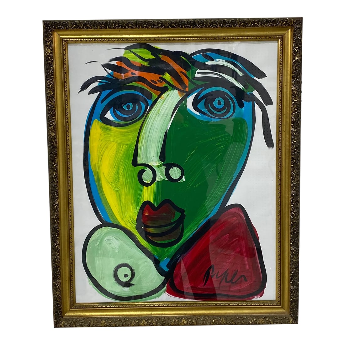 Vintage Abstract Portraiture; Original Artwork by Peter Robert Keil: Fantastic original paintings by Listed world renowned artist Peter Robert Keil (born 1942 Germany) Peter has self proclaimed to be the last of the living legend artists working in his career with