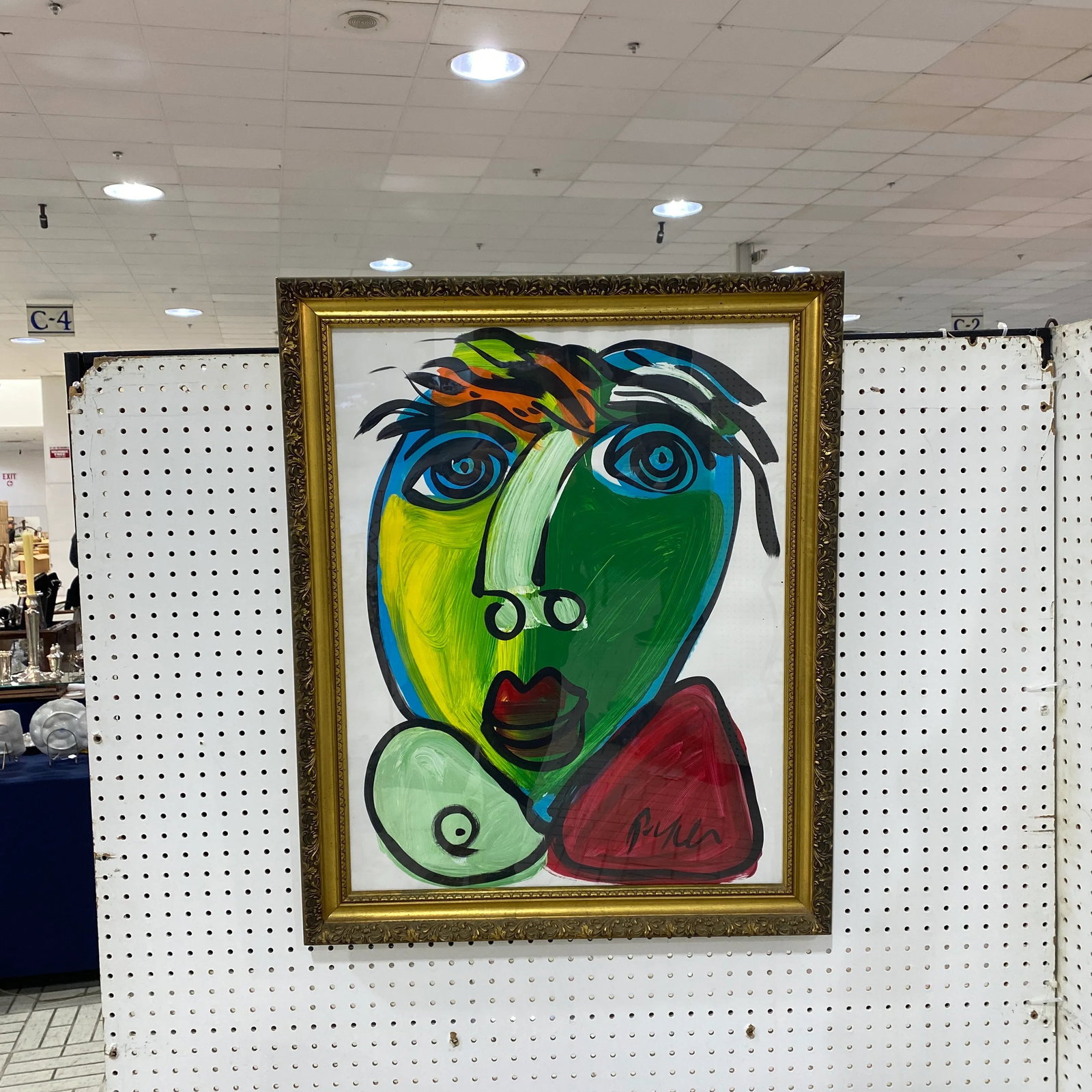Vintage Abstract Portraiture; Original Artwork by Peter Robert Keil - 2