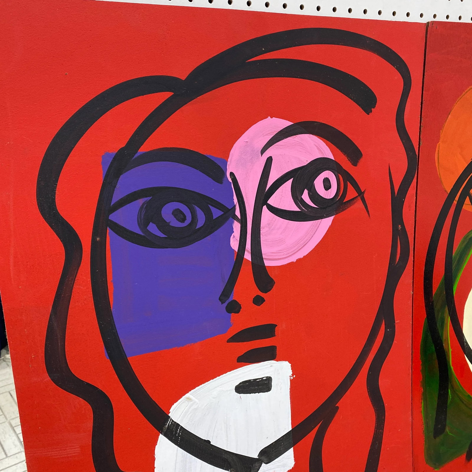 1970s Abstract Peter Keil Original Acrylic on Board Painting ~ a Pair - 2