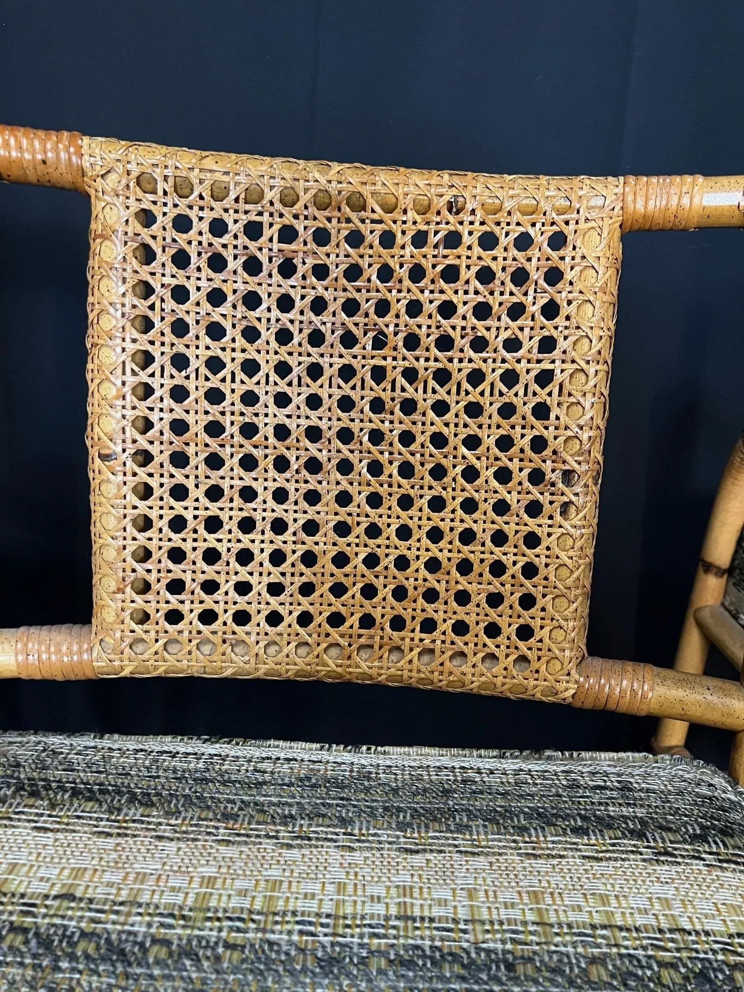 Ficks Reed Style 1950s Mid Century Rattan Dining Table and Four Caned Chairs -Set of 5 - 10
