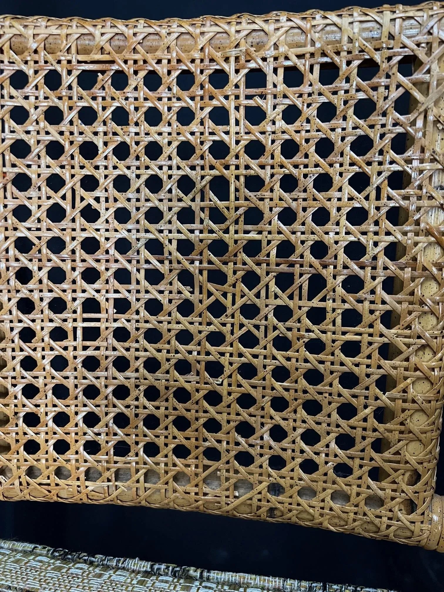 Ficks Reed Style 1950s Mid Century Rattan Dining Table and Four Caned Chairs -Set of 5 - 11