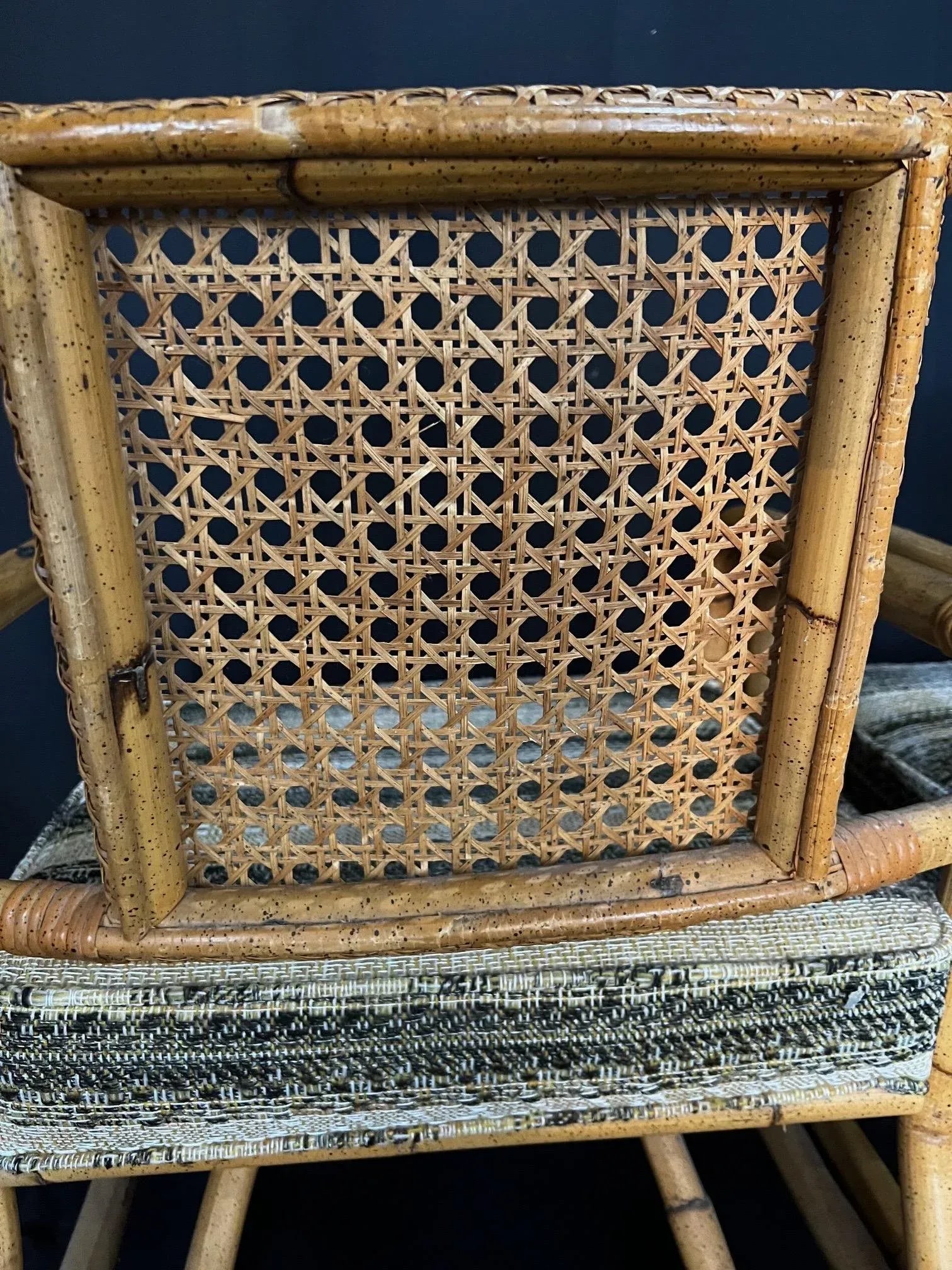 Ficks Reed Style 1950s Mid Century Rattan Dining Table and Four Caned Chairs -Set of 5 - 12