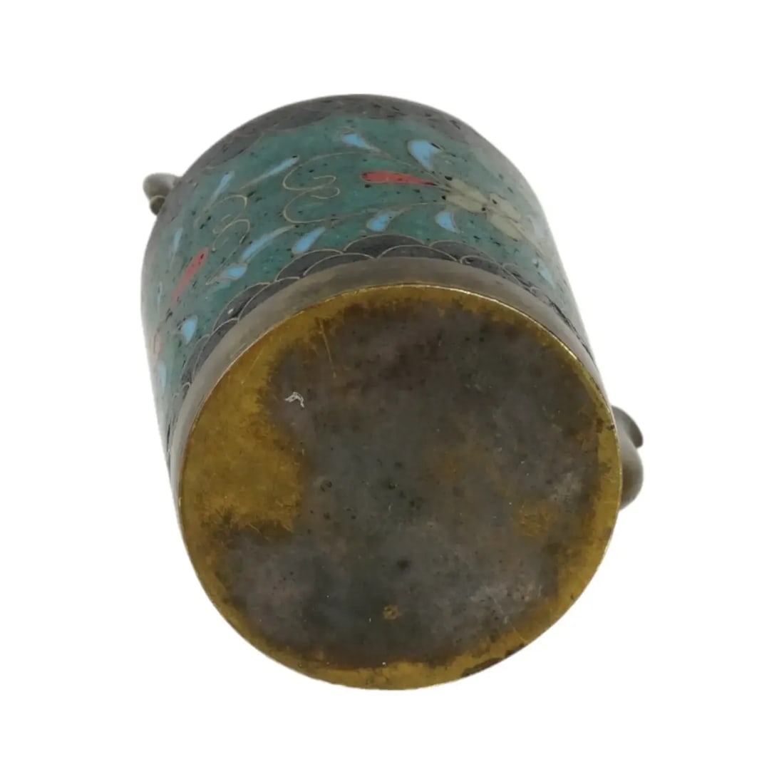 Antique Japanese Meiji Cloisonne Enamel Water Dropper - 5