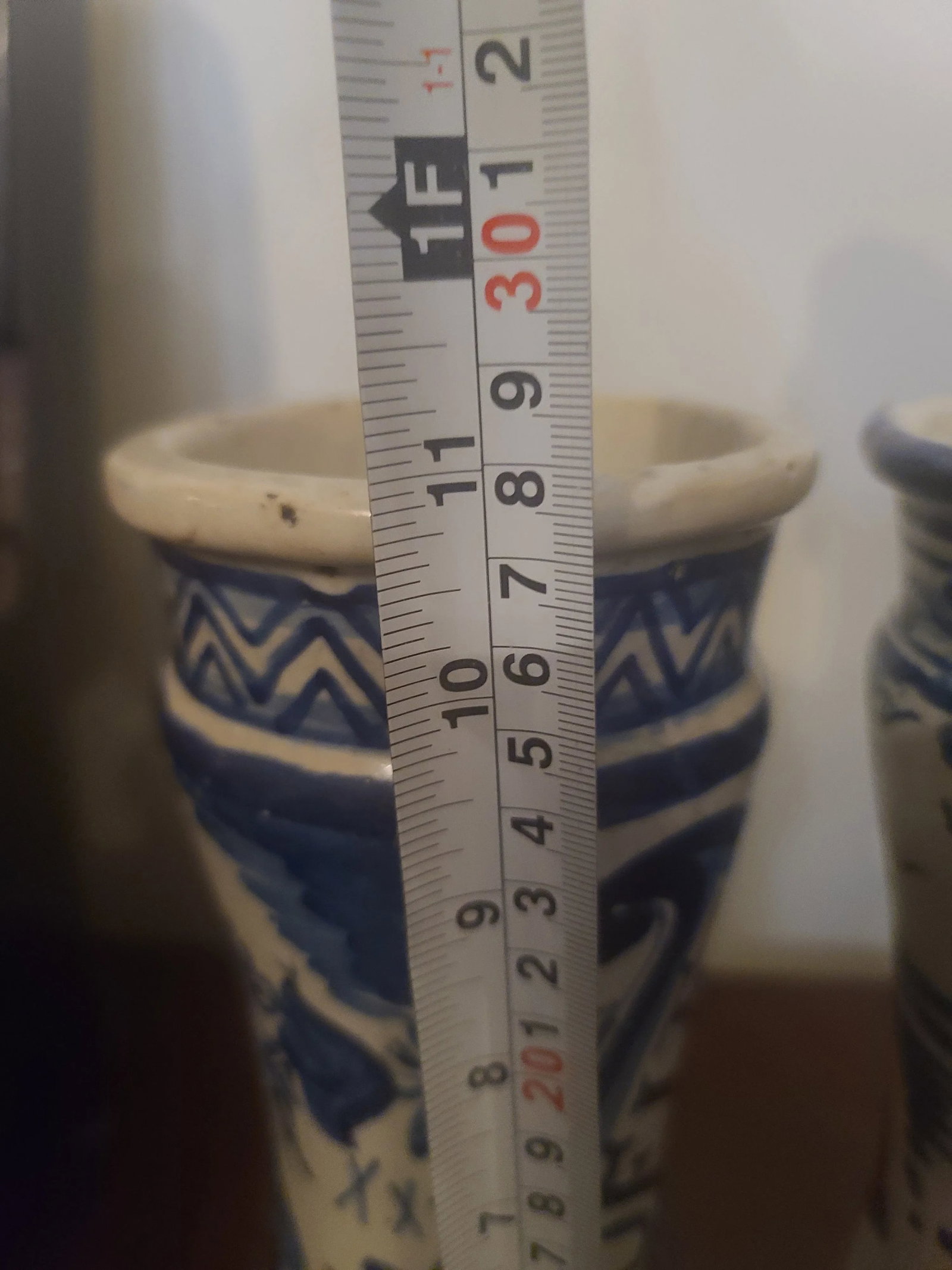 A Pair Antique Alberello or Pharmacy Jars/ Catalan Pottery Vases - 5