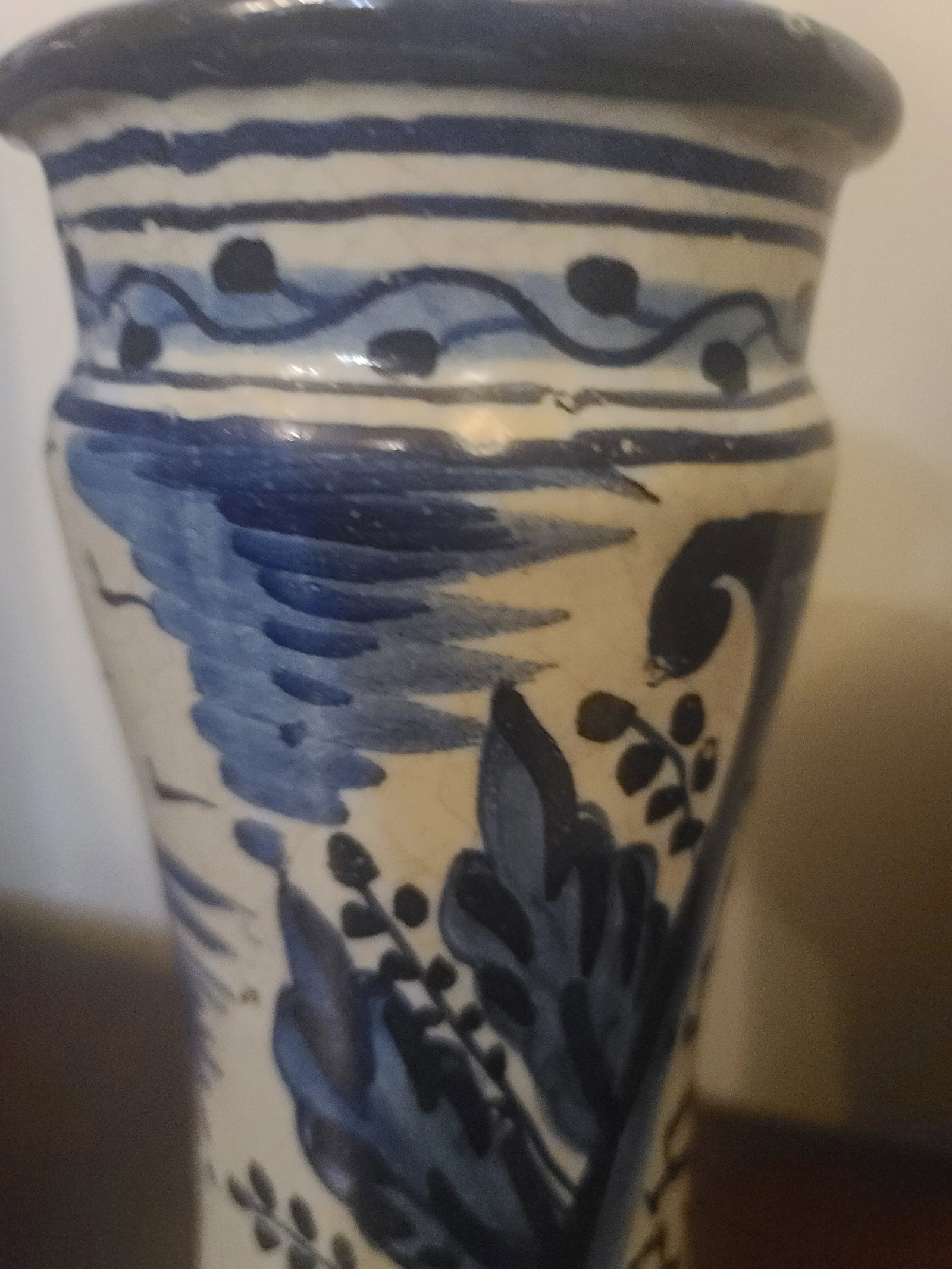 A Pair Antique Alberello or Pharmacy Jars/ Catalan Pottery Vases - 6