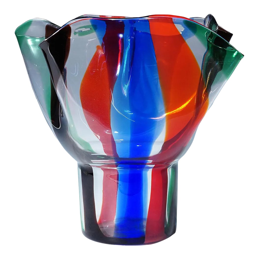 Large Venini Vase 'Kukinto', Designed by Timo Sarpaneva in 1991: Large Venini Vase 'Kukinto', Designed by Timo Sarpaneva in 1991 A monumental vase from the Kukinto series. Designed in 1991 by Timo Sarpaneva and produced 1992 by Venini, Murano. Incised signature "ve