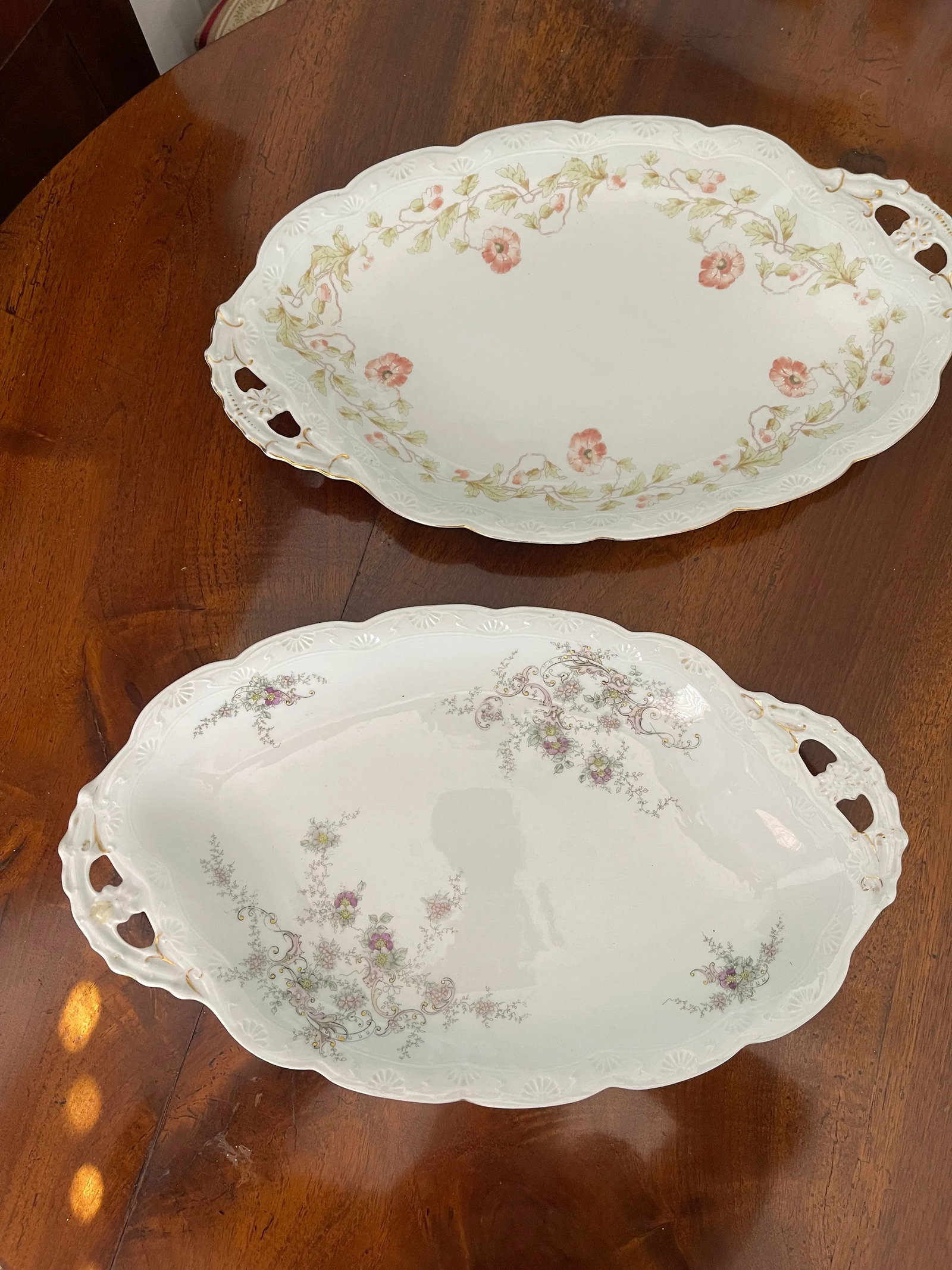 Boho Chic Antique French Porcelain Soup Tureen Serving Set- 5 Pieces - 6