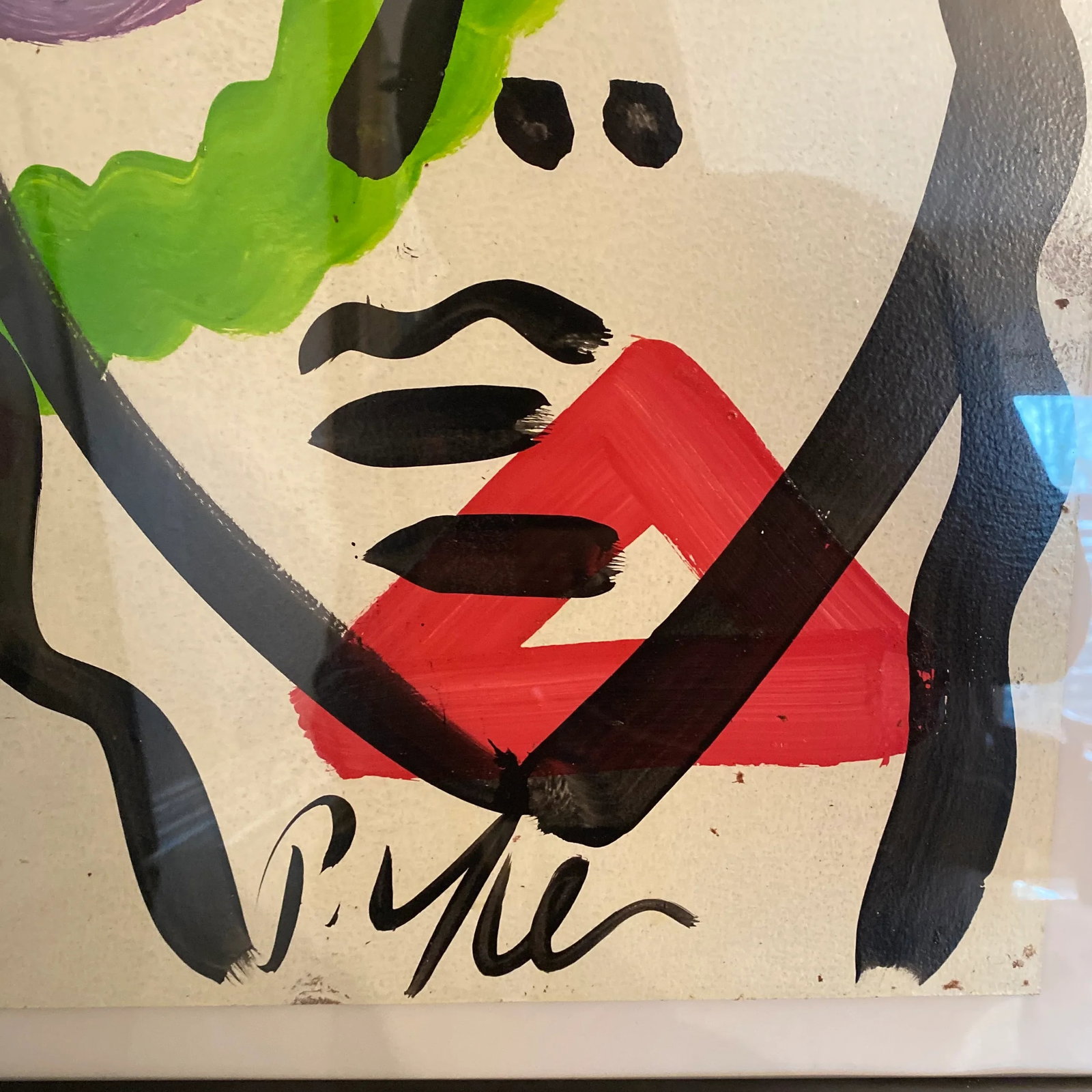 Peter Keil Original Abstract Portrait Painting on Board ~ a Pair - 4