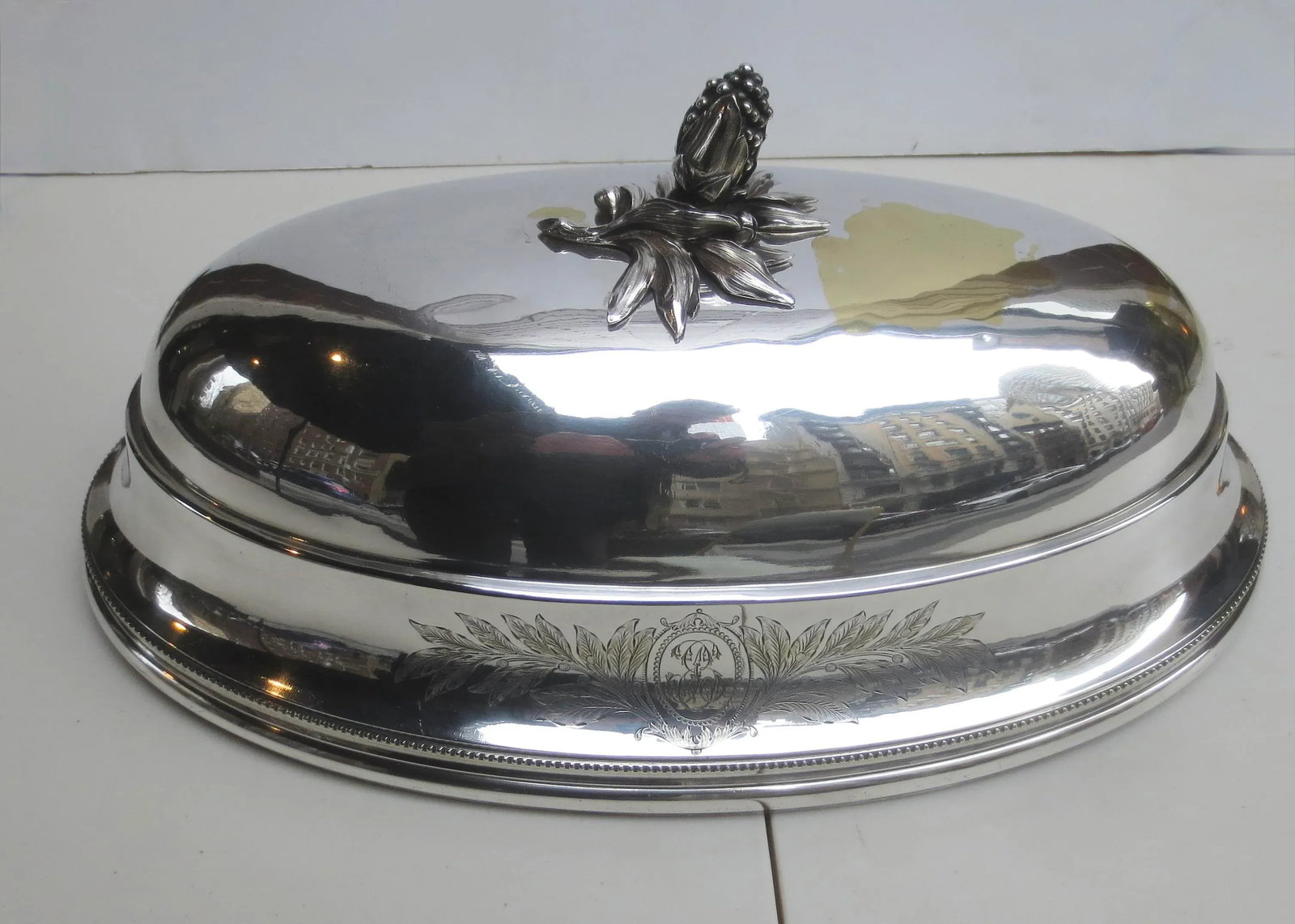 Christofle Silver Plate Serving Dome Circa 1900 - 3