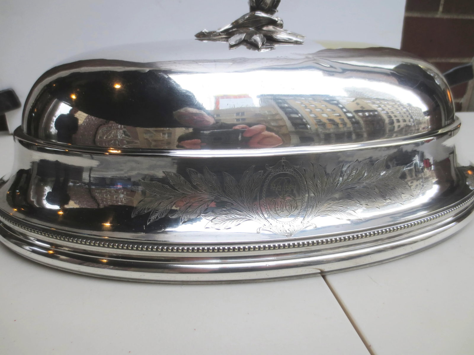 Christofle Silver Plate Serving Dome Circa 1900 - 5