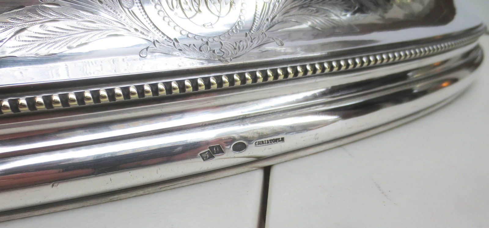 Christofle Silver Plate Serving Dome Circa 1900 - 7