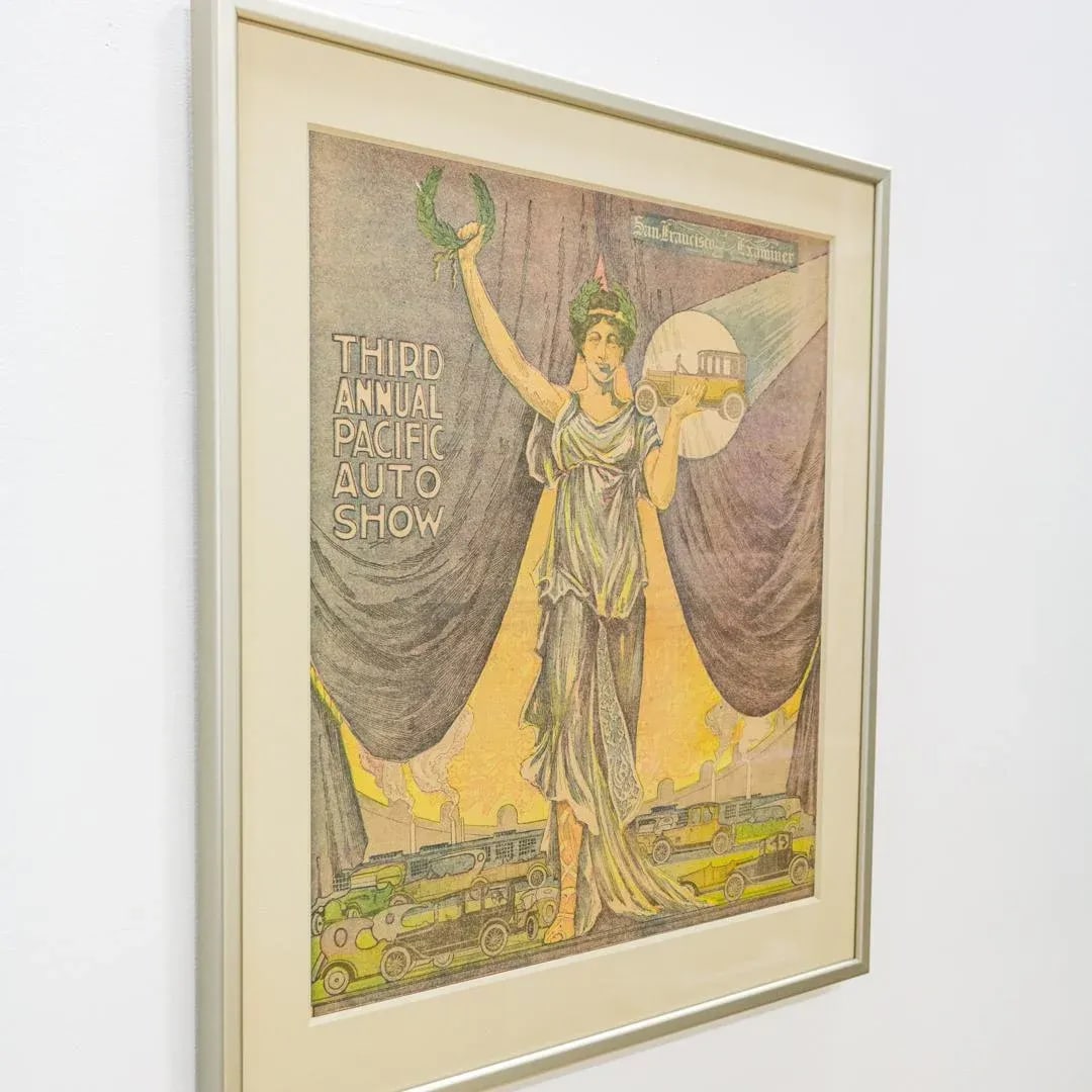 Art Deco Exhibition Poster | Pacific Auto Show 1919 San Francisco Examiner - 4