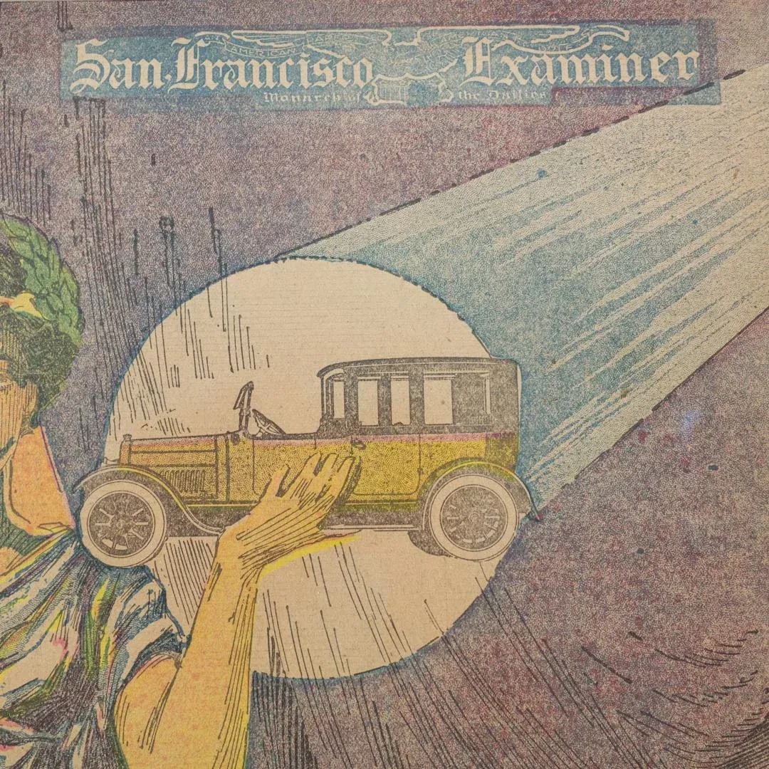 Art Deco Exhibition Poster | Pacific Auto Show 1919 San Francisco Examiner - 5
