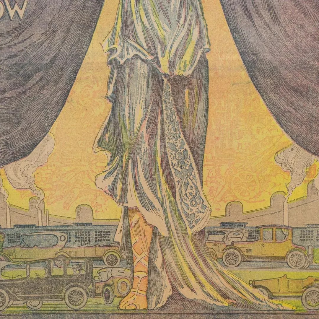 Art Deco Exhibition Poster | Pacific Auto Show 1919 San Francisco Examiner - 6