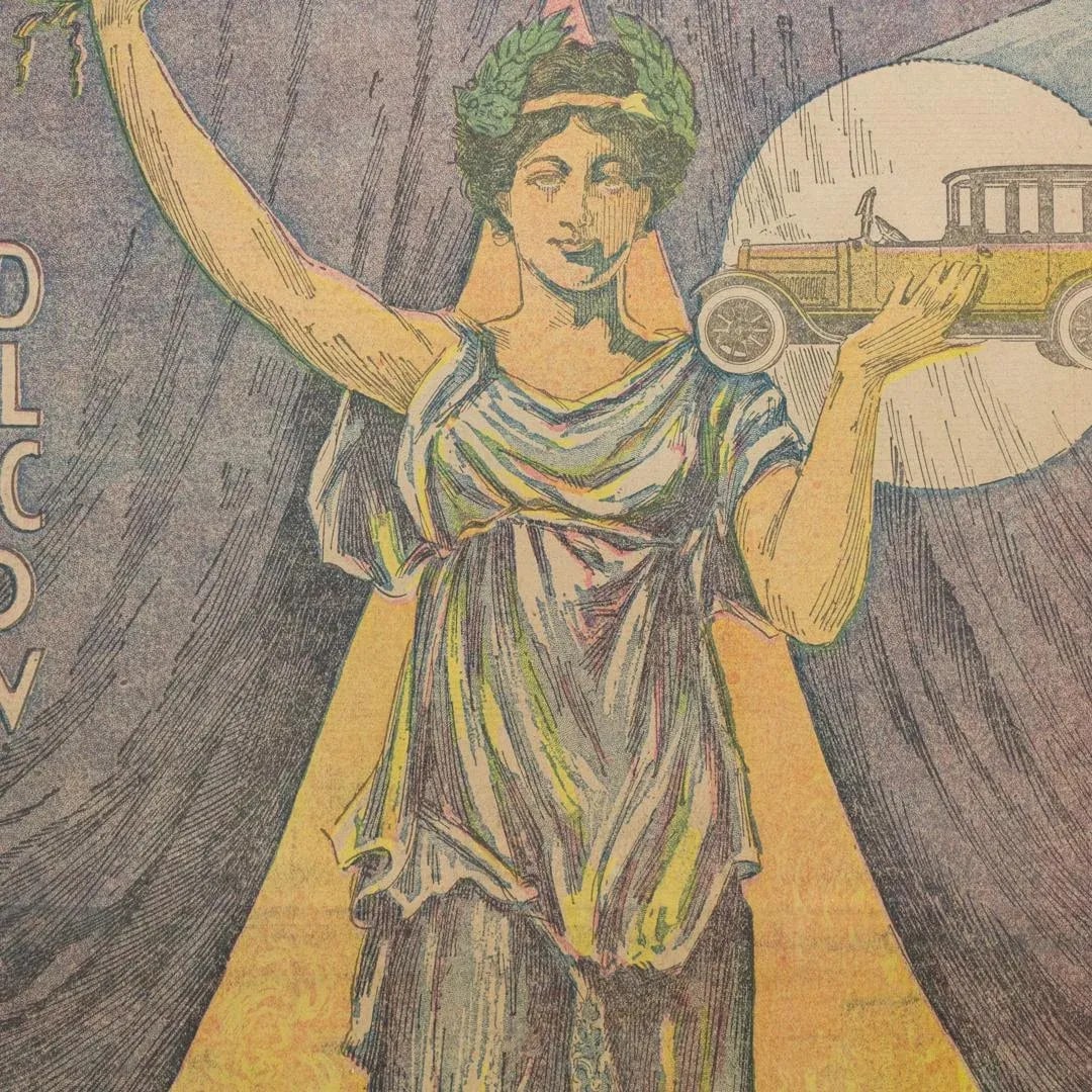 Art Deco Exhibition Poster | Pacific Auto Show 1919 San Francisco Examiner - 8