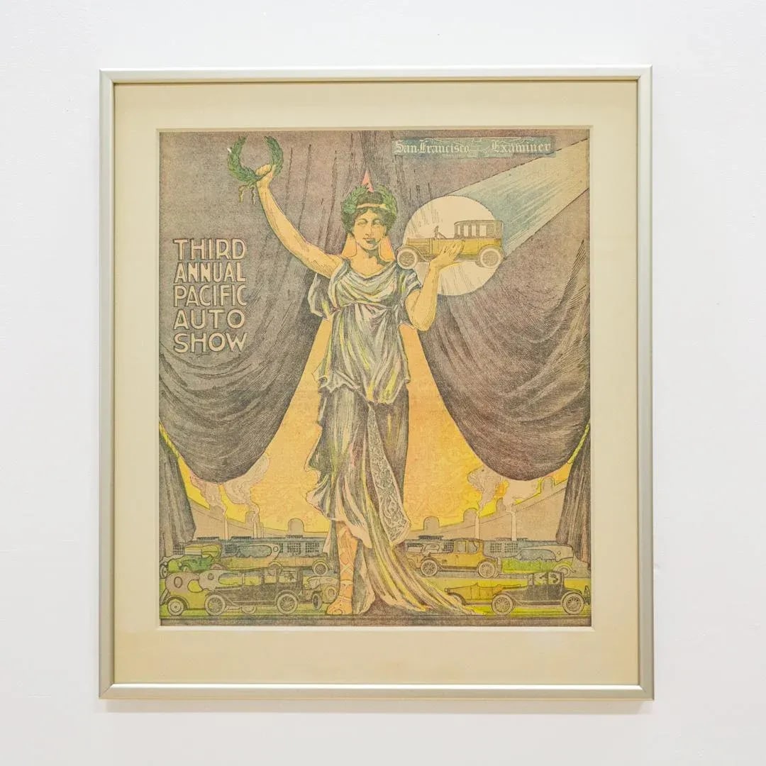 Art Deco Exhibition Poster | Pacific Auto Show 1919 San Francisco Examiner - 9