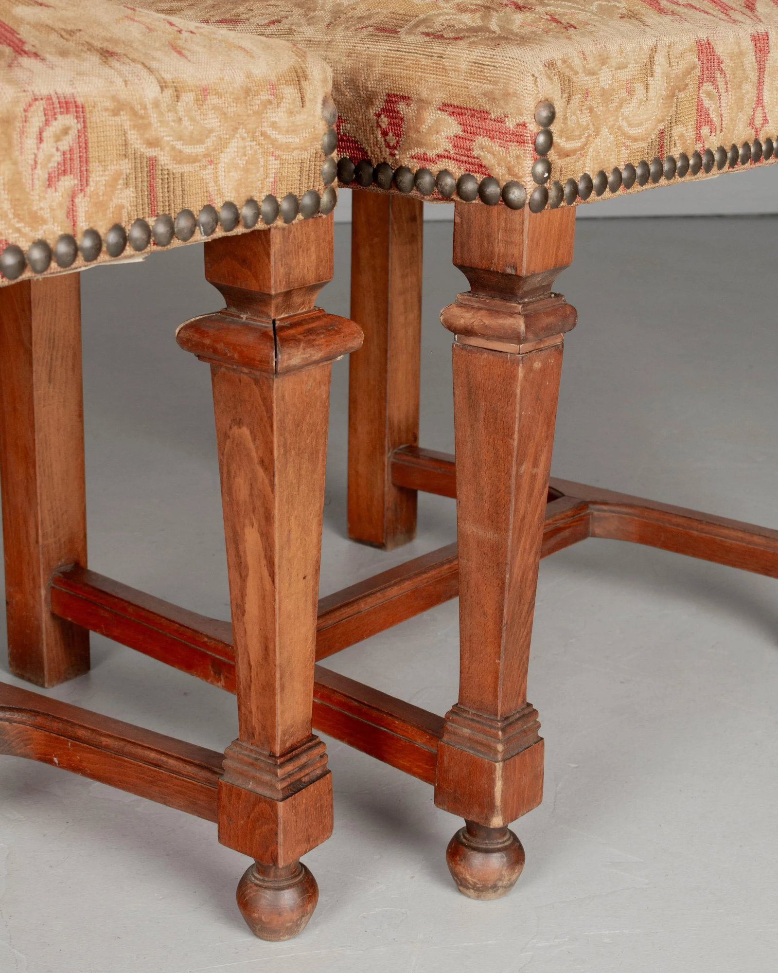 French Louis XIII Style Dining Chairs, Set of 4 - 9