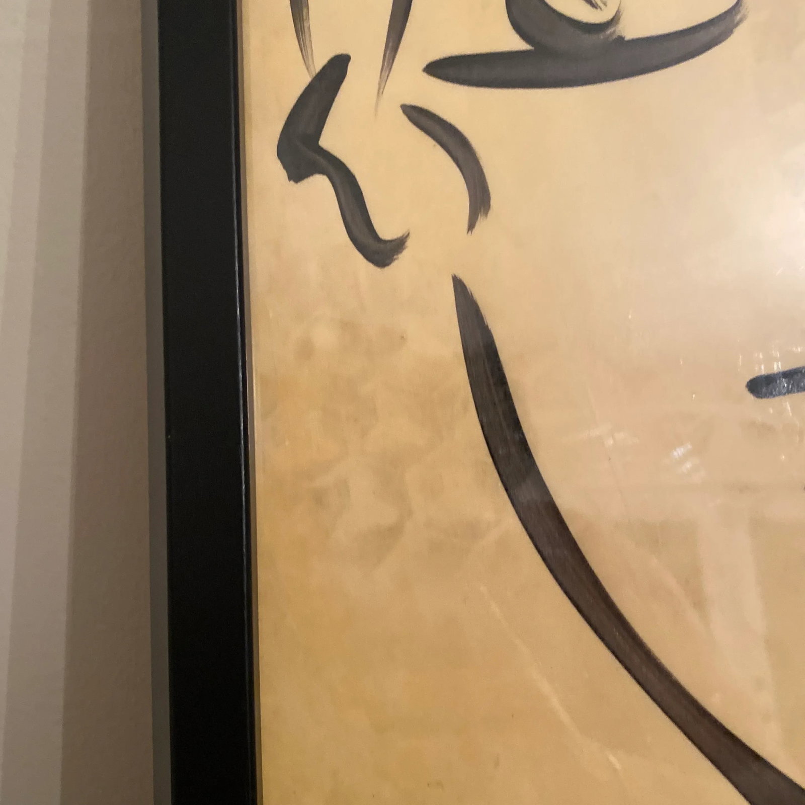 Late 20th Century Peter Keil Original Orange Abstract Portrait Paintings - 4