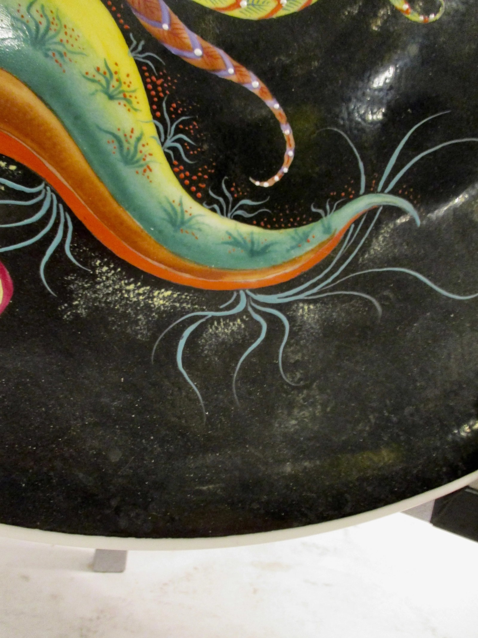 French Deco Charger With Birds - 2