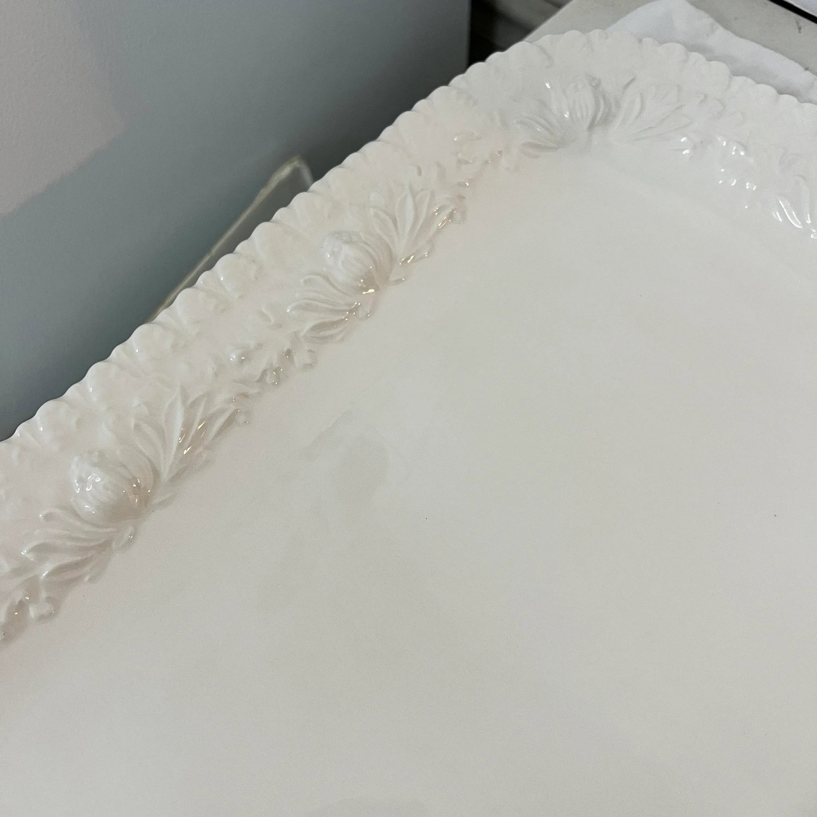 Italian Large White Serving / Turkey Platter - 2