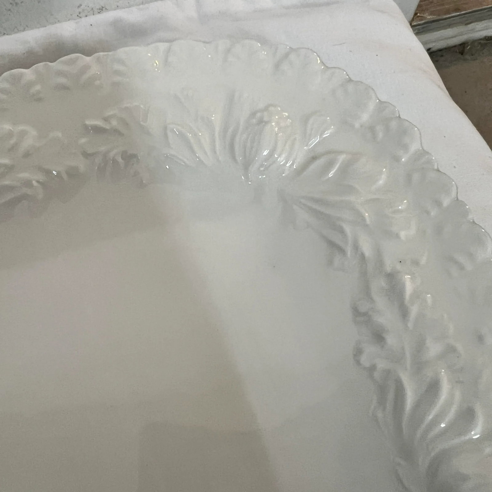 Italian Large White Serving / Turkey Platter - 3