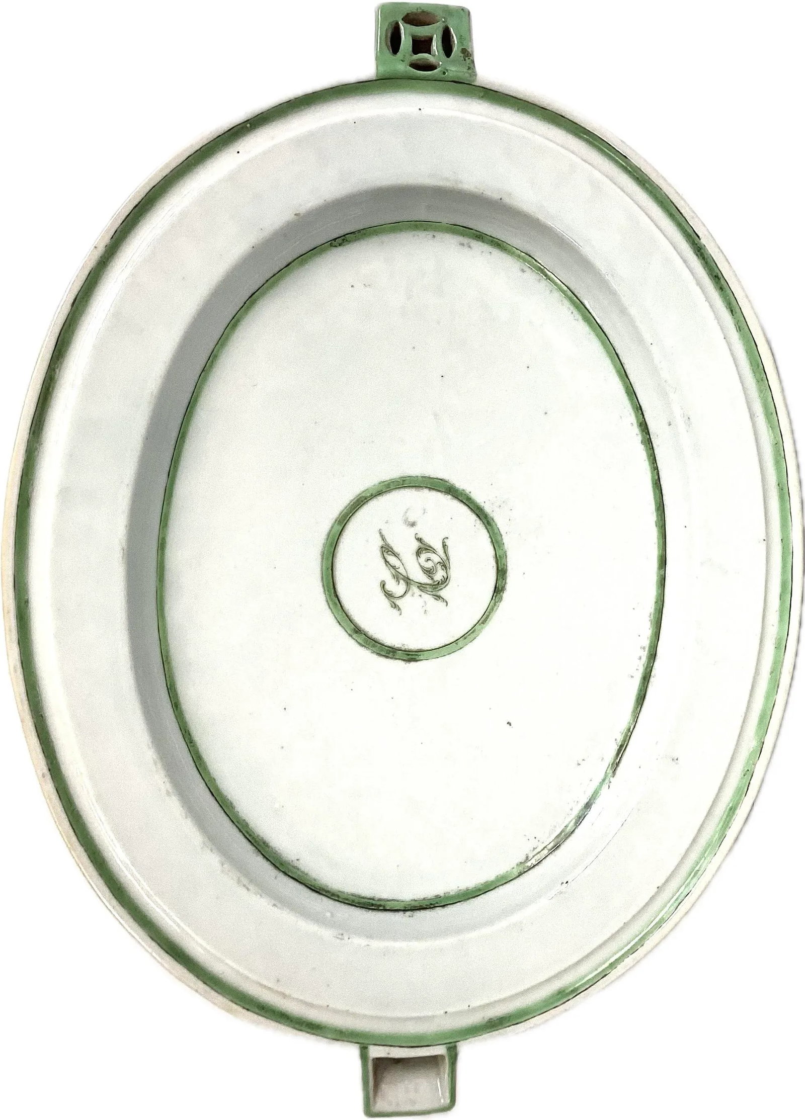 Large Chinese Export Porcelain Warming Dish With Lid - 5