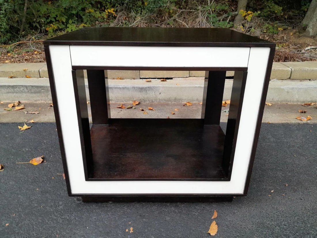 Michael Berman Los Angeles Marquis Side Table With Hidden Drawer. ' - 3