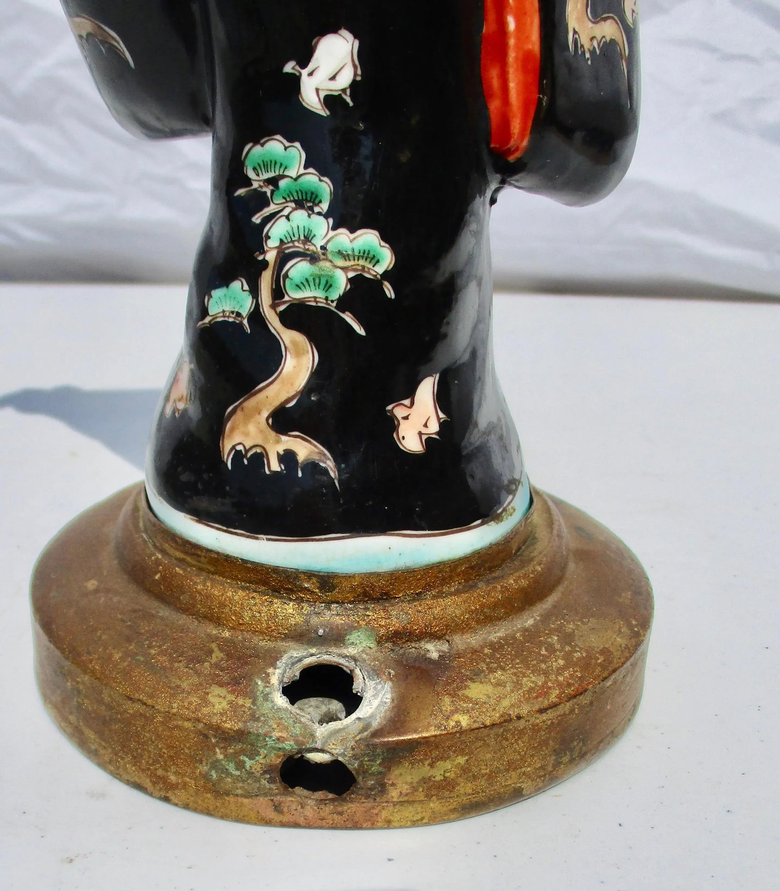1900s Japanese Kutani Porcelain Musician - 5