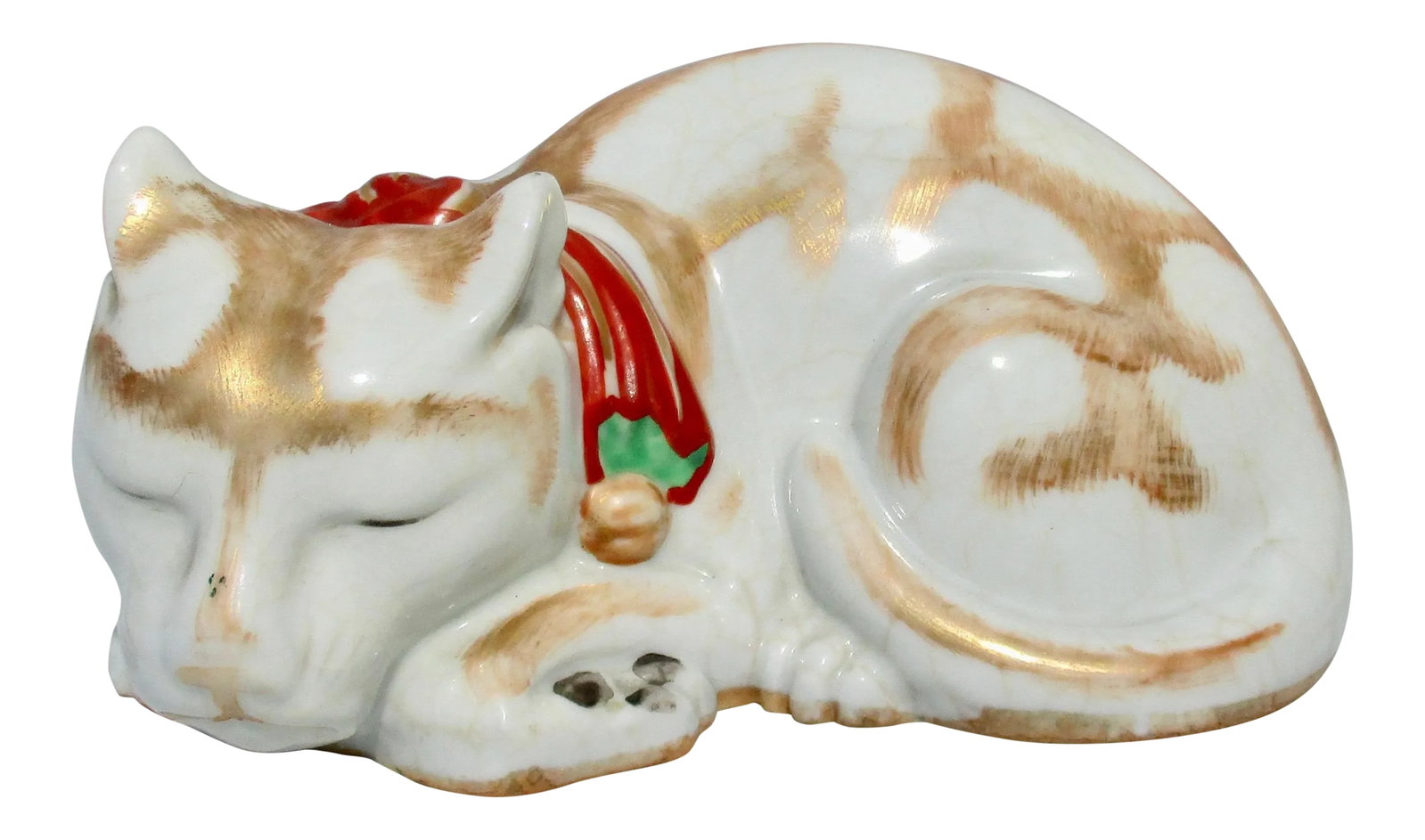 19th Century Japanese Kutani Porcelain Cat (1 of 8)