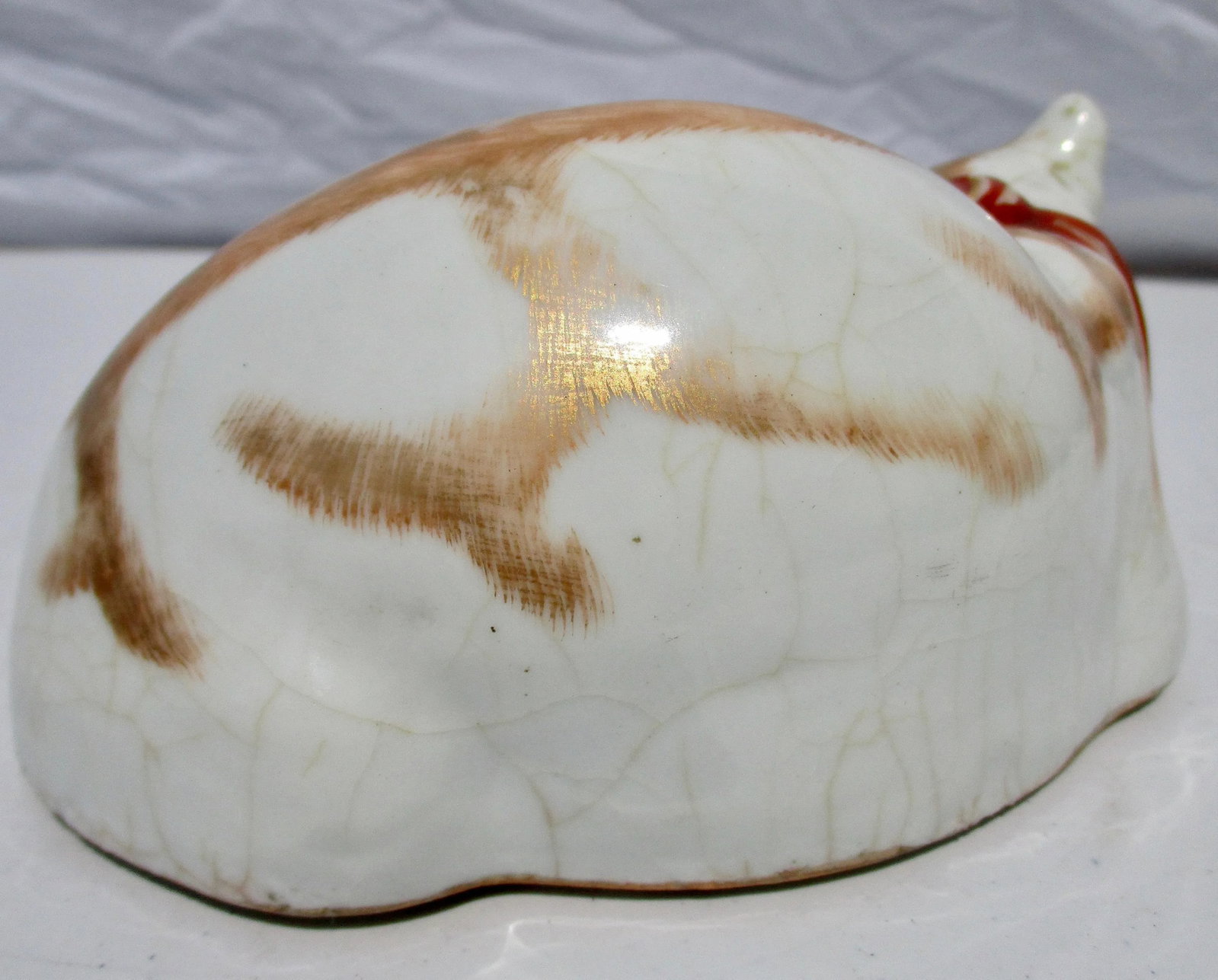 19th Century Japanese Kutani Porcelain Cat - 5