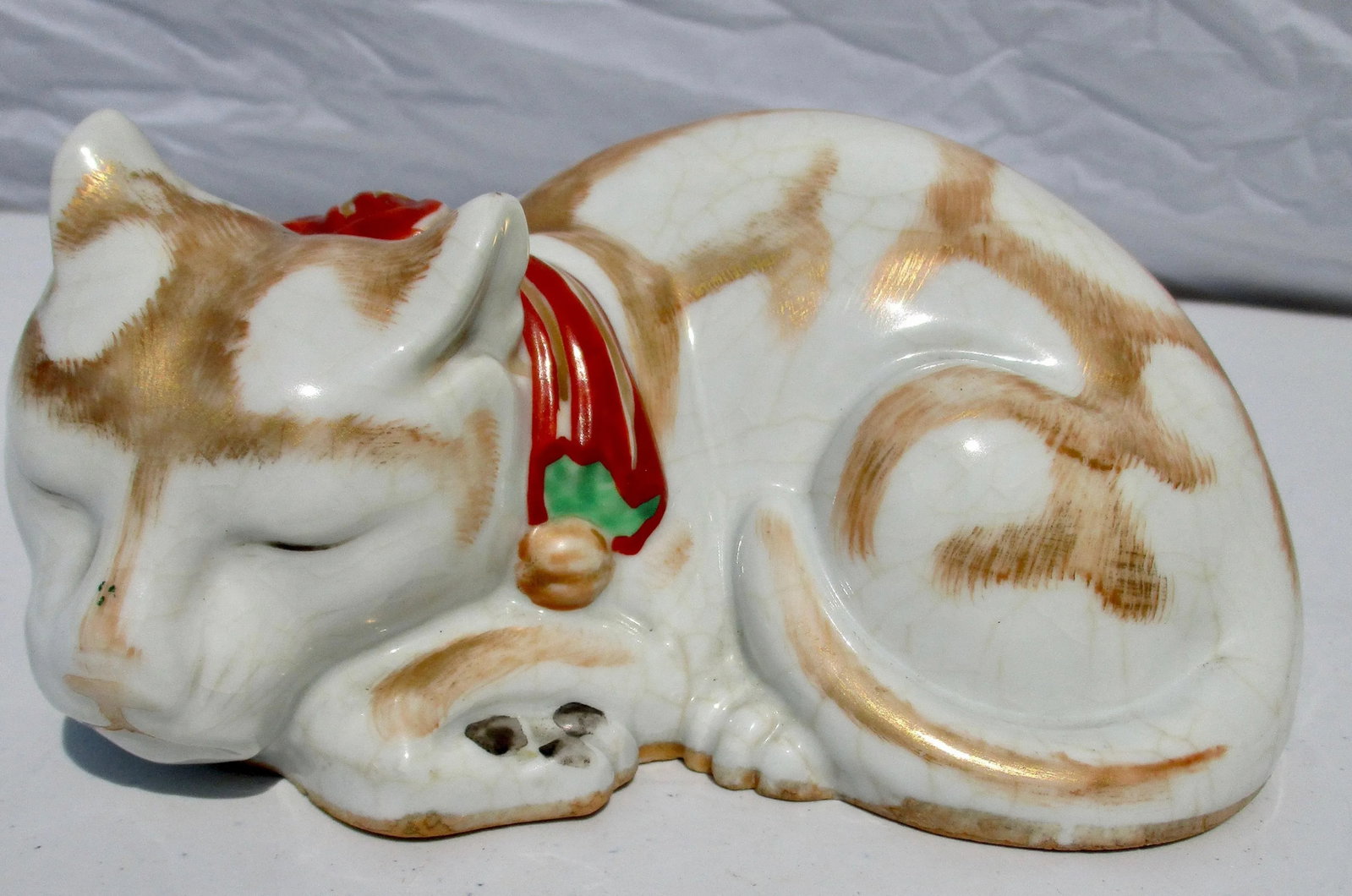 19th Century Japanese Kutani Porcelain Cat - 7