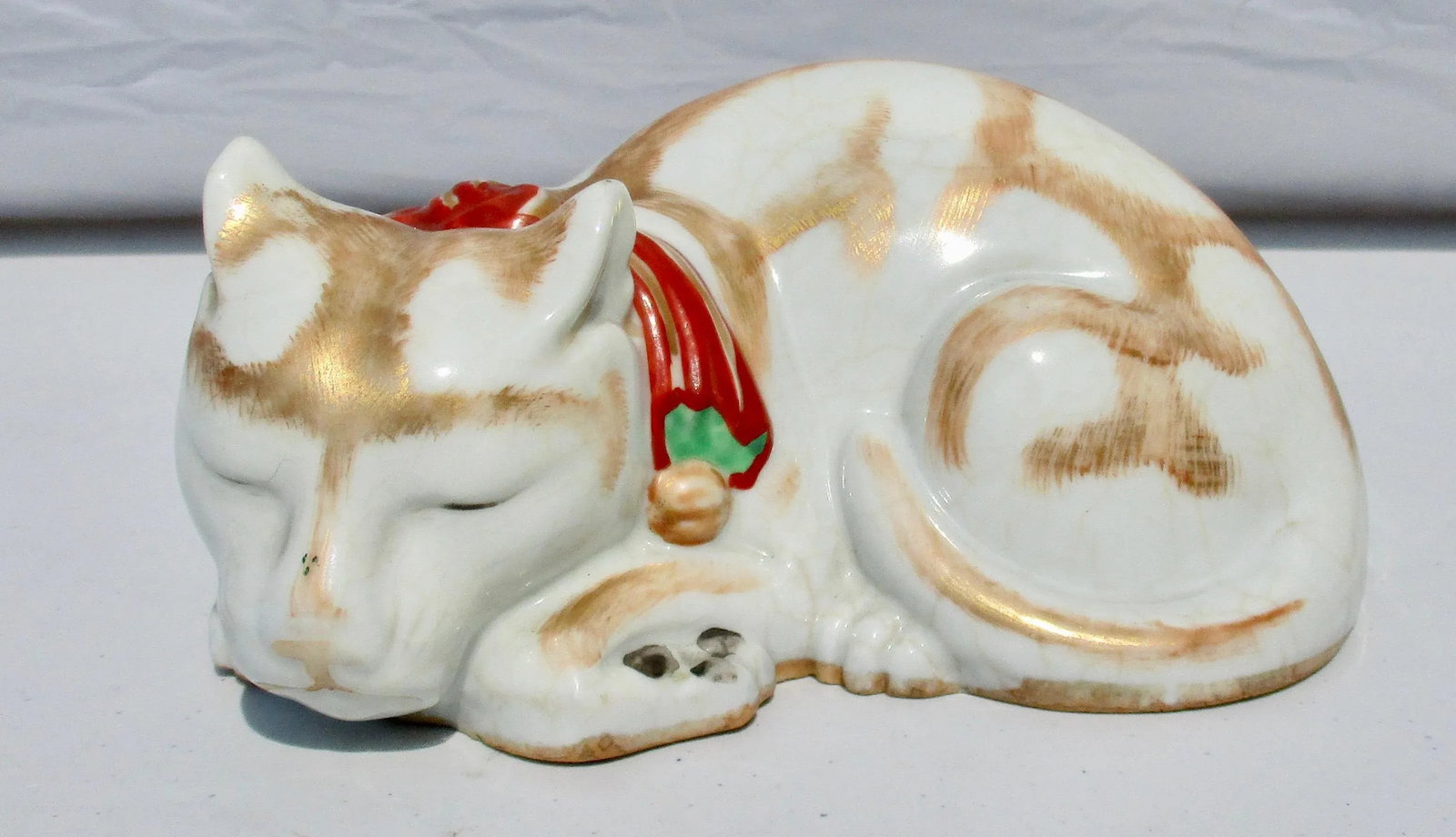 19th Century Japanese Kutani Porcelain Cat - 8