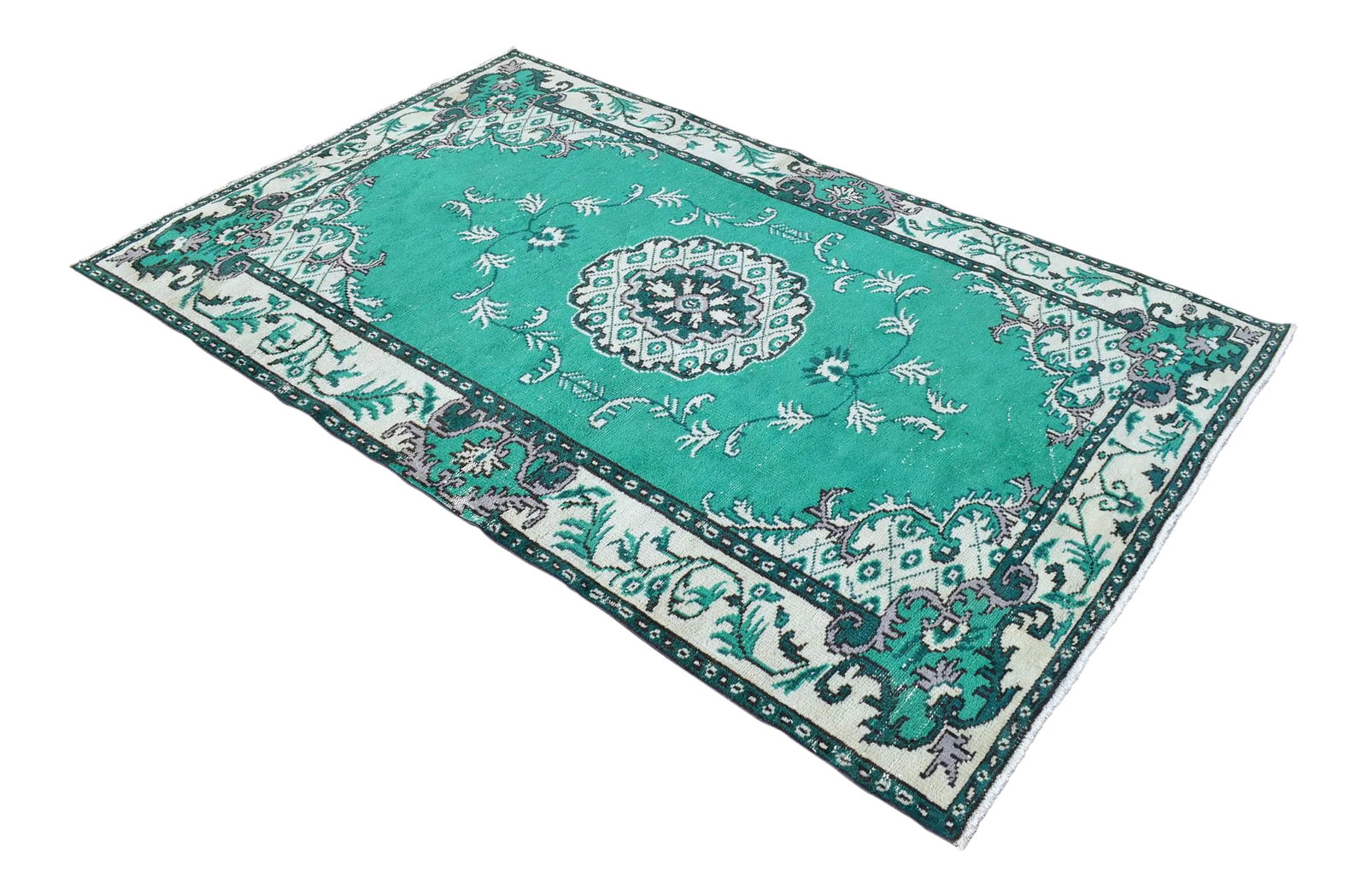 Vintage Turkish Hand Knotted Area Rug - 5"²5"³ × 8"²9"³: This one-of-a-kind vintage rug is a stunning example of authentic Anatolian craftsmanship. Hand-knotted by villagers in Central Anatolia in the 1980s for personal use, this piece carries a history