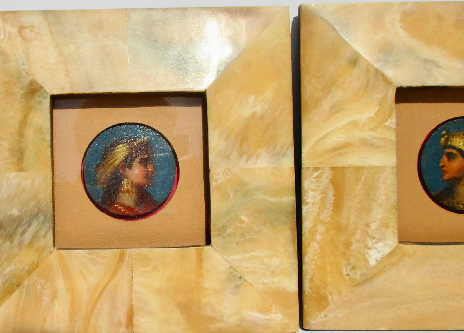 Egyptian Revival Portraits- Pair of 2 - 2