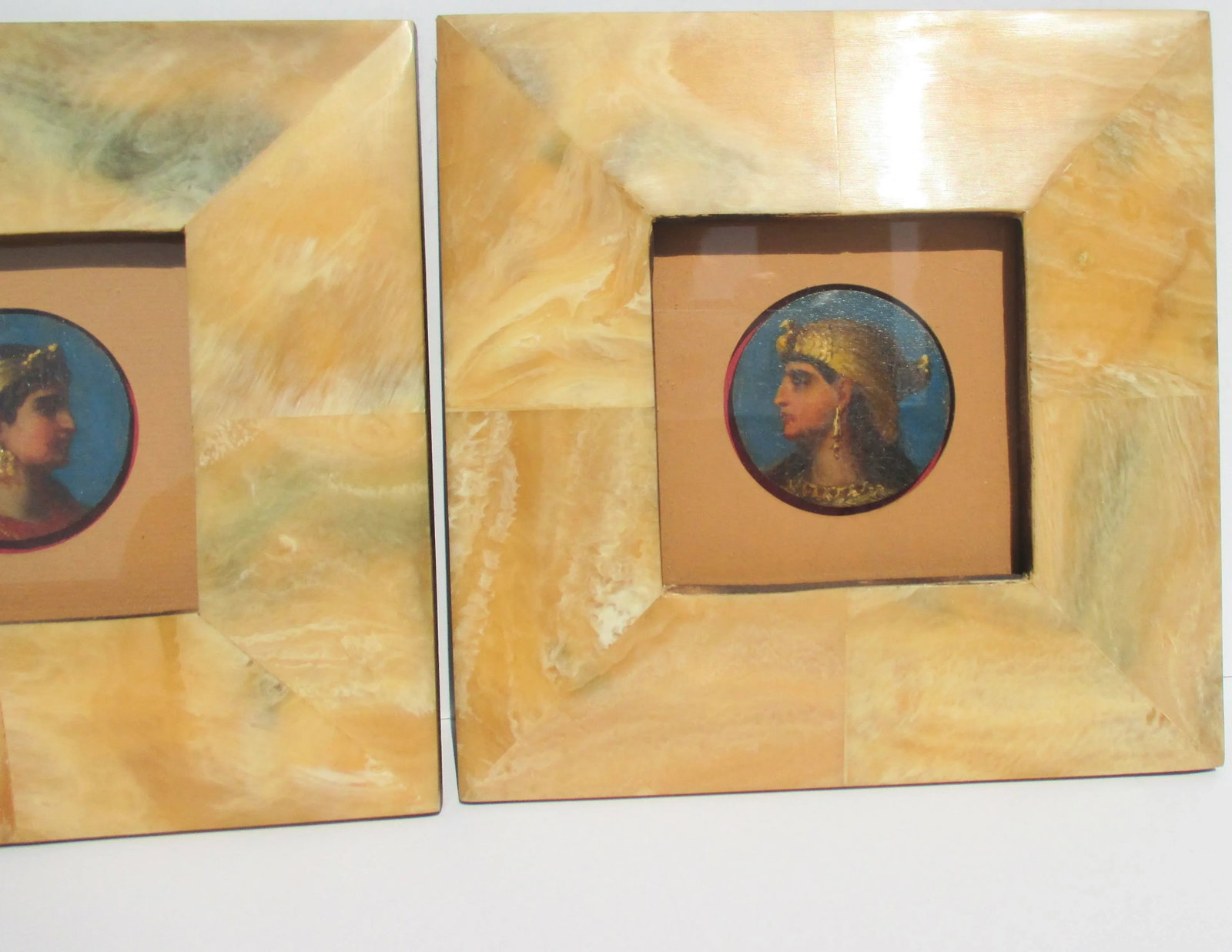 Egyptian Revival Portraits- Pair of 2 - 3